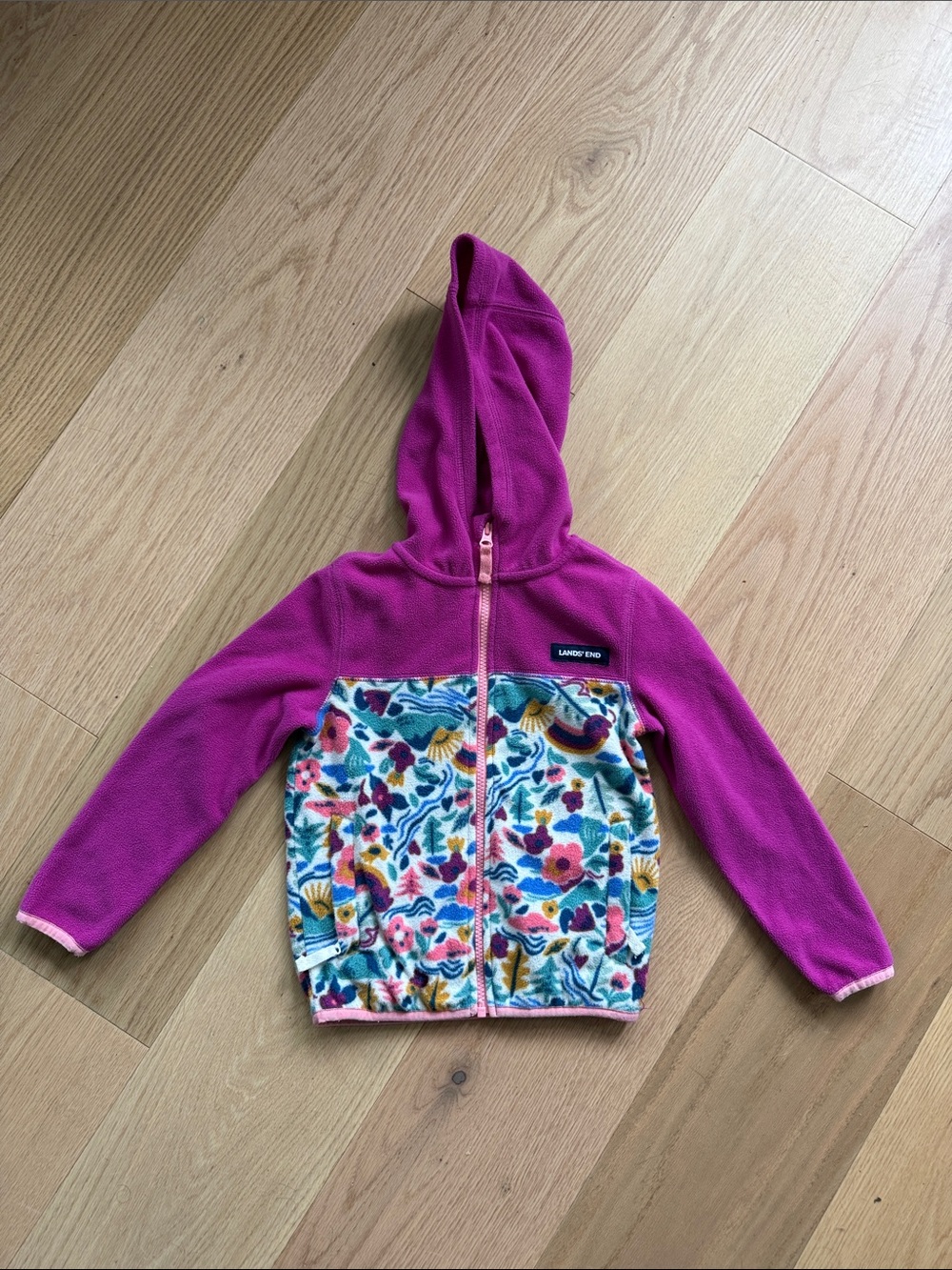Cutie Lands End hooded fleece jacket